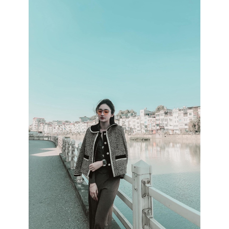 Khoác dạ viền phối siêu sang chảnh | BigBuy360 - bigbuy360.vn