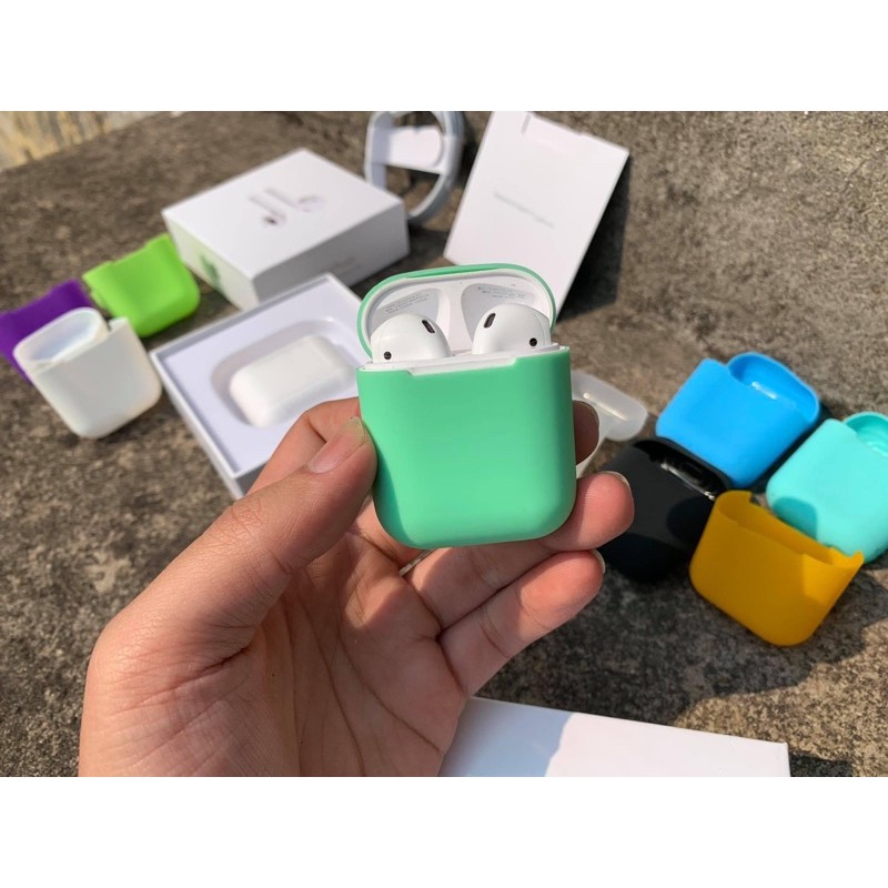 Bao silicon bảo vệ Airpods 1 , Airpods 2 ( vỏ đựng , túi đựng , bao airpod , airpod 2 )