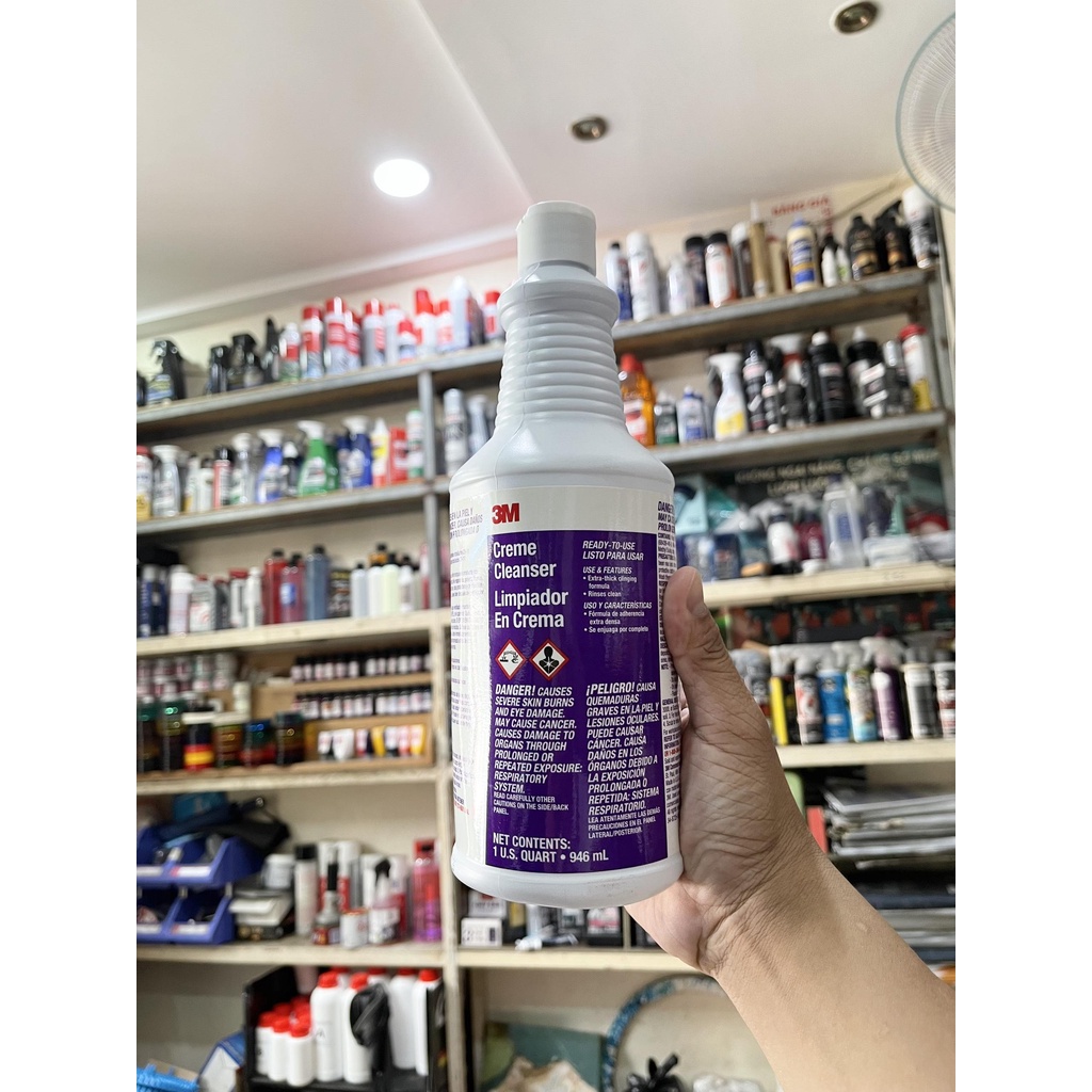 KEM TẨY CẶN CANXI, XÀ PHÒNG, RỈ SÉT 3M CREME CLEANSER LIMPIADOR EN CREMA CHIẾT LẺ 100ml