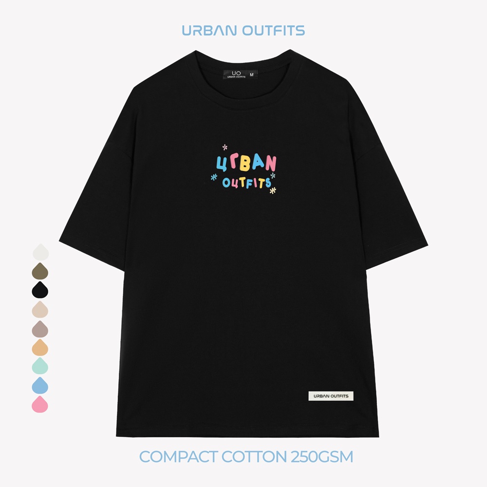 Áo Thun Tay Lỡ Form Rộng URBAN OUTFITS  ATO104 Local Brand In Rainbow ver 2.0 Chất Vải 95% Compact Cotton 250GSM