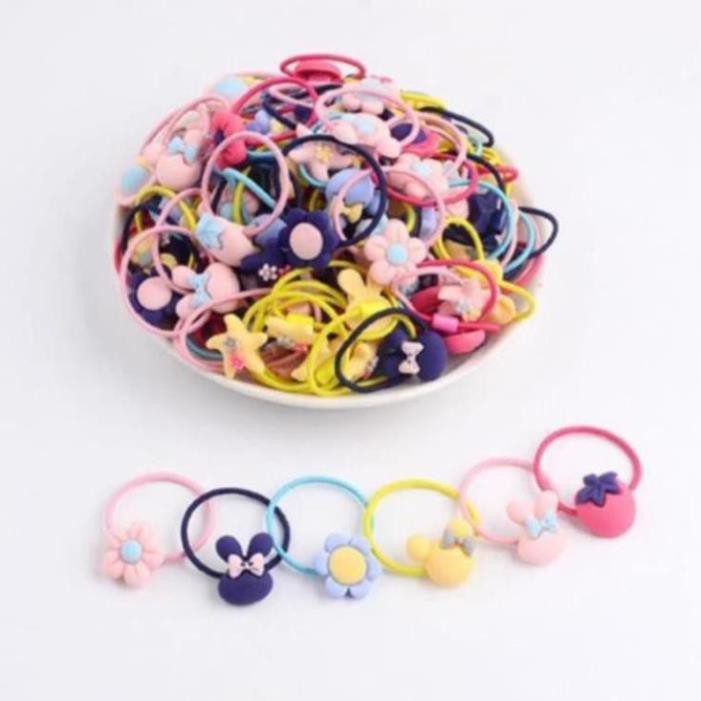Set 40 dây buộc tóc siêu kute cho bé gái