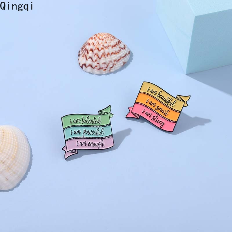 Ghim Cài Áo In Chữ I Am Beautiful Nhiều Màu Sắc Vui Nhộn