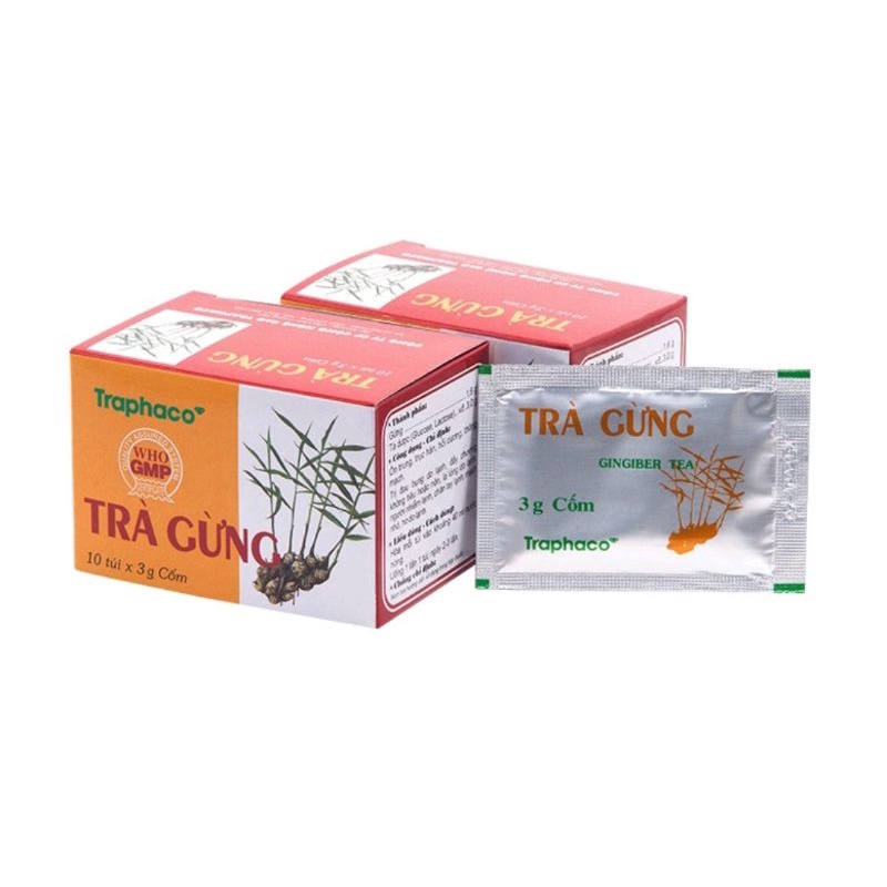 Trà gừng Traphaco (10 túi cốm/3g/1túi)