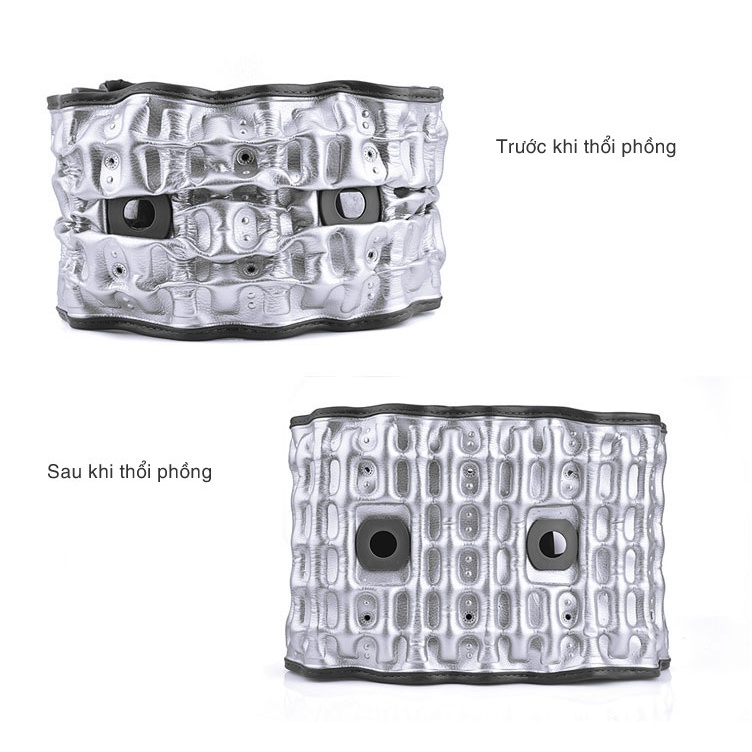 Đai Lưng Cột Sống Nóng, Đai Hơi Massage Lưng Thoát Vị Đĩa Đệm Hailicare HL74.