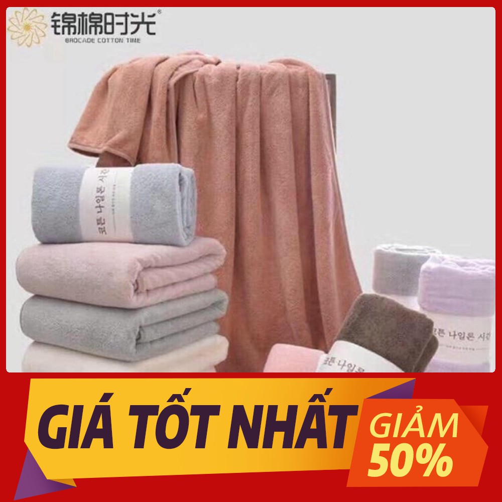 [Sale toàn shop] Khăn tắm bông cao cấp xuất Hàn