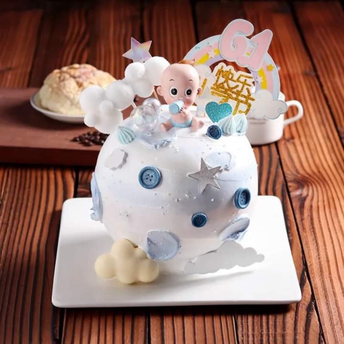 búp bê trang trí bánh kem [FREESHIP❤️] em bé thôi nôi đẩy xe