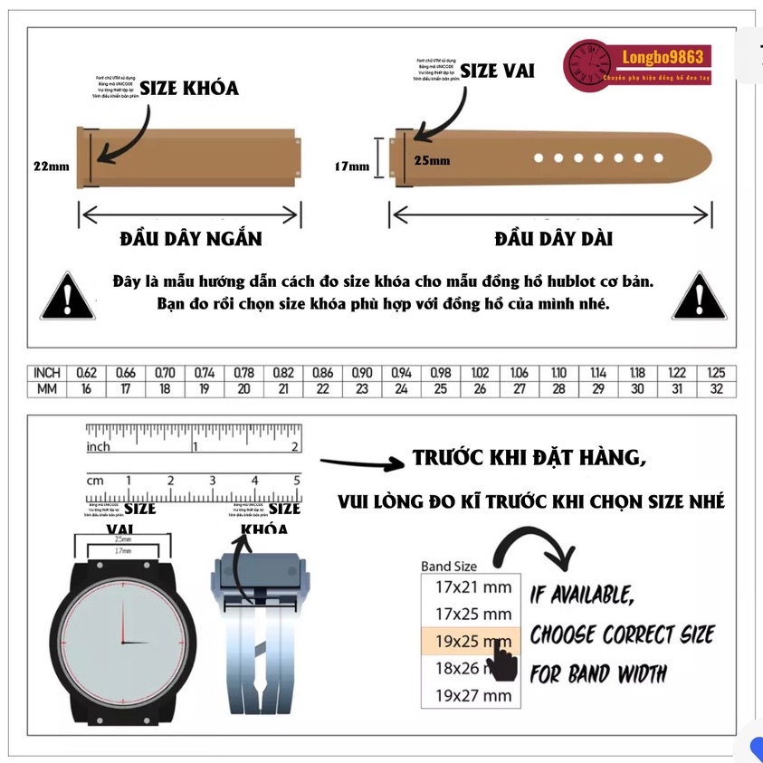Khóa Hulot loại 1 size 18mm 20mm 22mm 24mm
