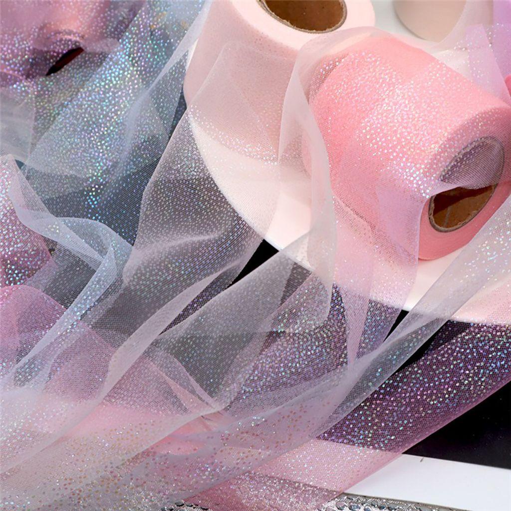 Dây Ruy Băng Lưới Họa Tiết Chấm Bi Trang Trí Kẹp Tóc DIY