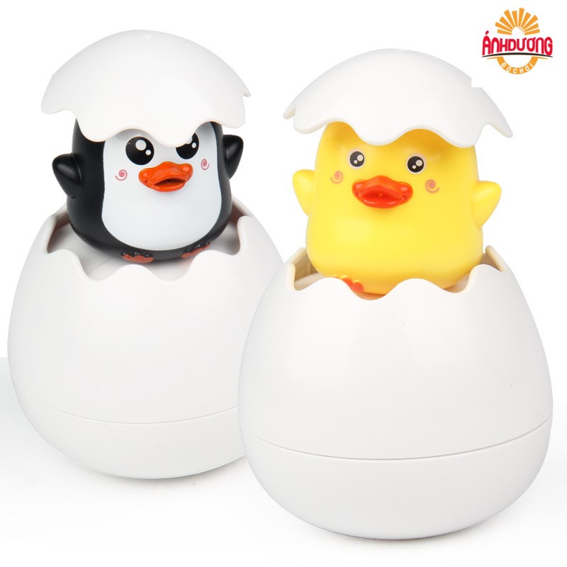 Trứng Gà Phun Nước Thả Bồn Tắm, Trứng Chim Cánh Cụt - Đồ Chơi Nhà Tắm