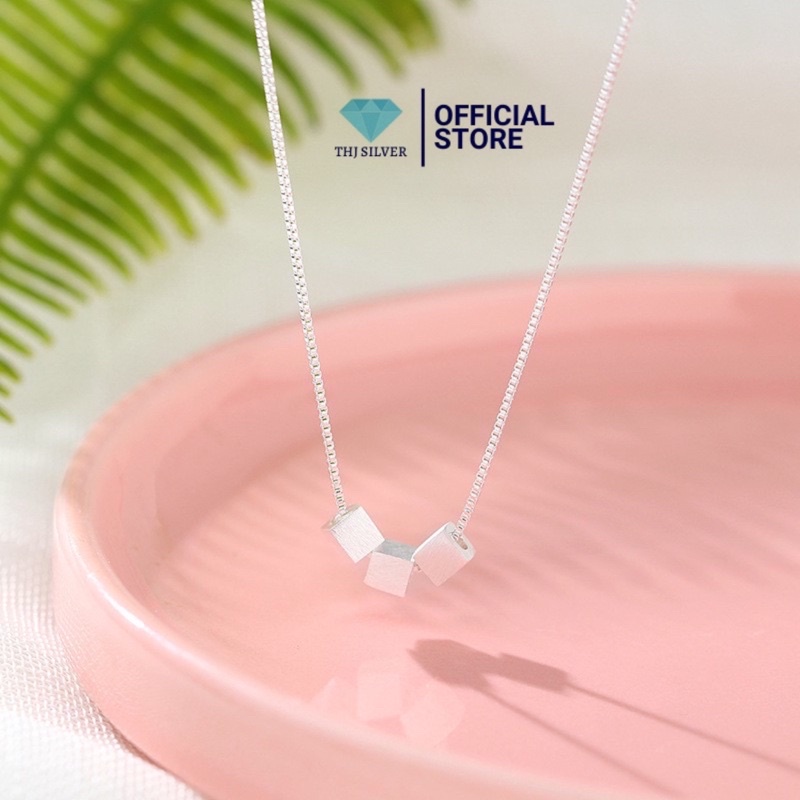 Dây chuyền nữ lập phương bạc ta cá tính sáng đẹp