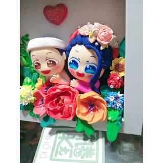 TSALE 50 TIỆC CHIA TAY RANH CHIBI len chọc hoặc đất sét