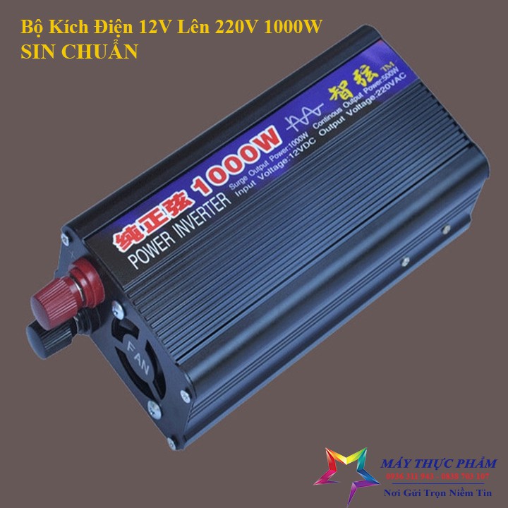 Bộ đổi nguồn 12V Inverter 2000W Sóng sin chuẩn tinh khiết