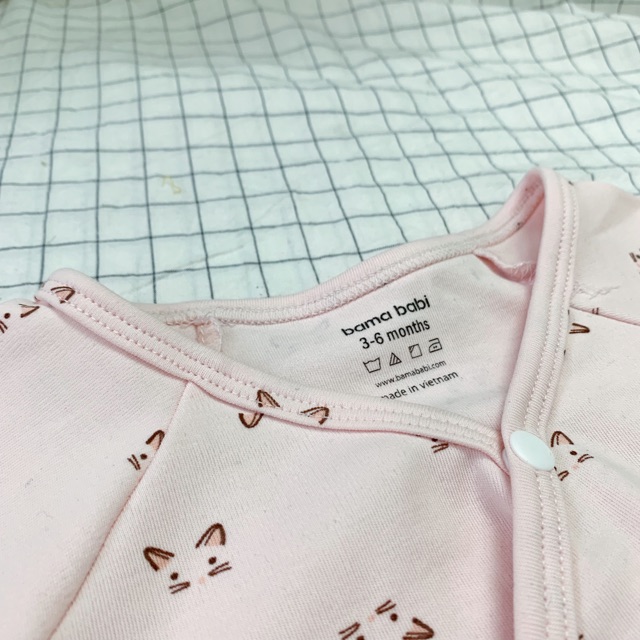 Bodysuit Bama Babi mèo hồng 100% cotton cao cấp | BigBuy360 - bigbuy360.vn