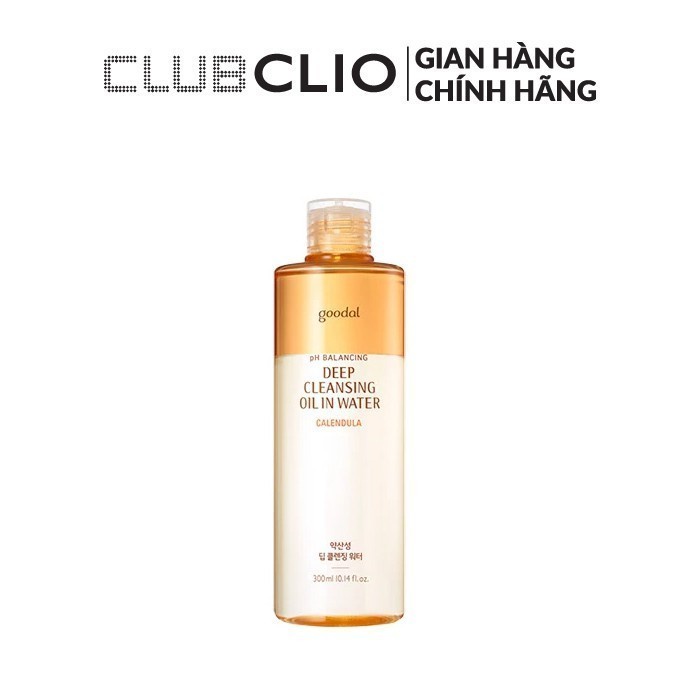 Bộ Làm Sạch Goodal Calendula Ph Balancing Deep Cleansing (dầu tẩy trang, sữa rửa mặt &amp; xịt khoáng) 300mlx100mlx80ml