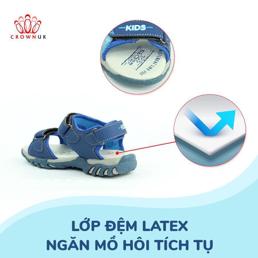 Giày sandal bé trai ưa vận động Crown UK Space cruk523 cho trẻ từ 4 - 10 tuổi - Hàng nhập khẩu