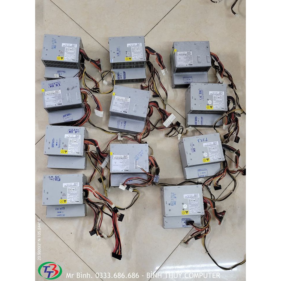 Nguồn DELL 745.755.380 kèm dây nối sang DELL 760.780.960.980 DELL SFF + DELL DT + DELL MT