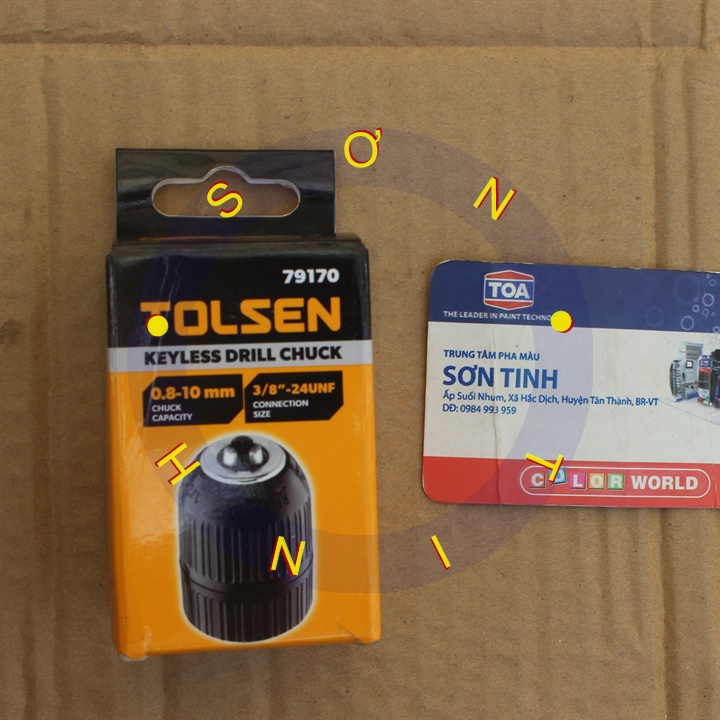 Đầu kẹp mũi khoan tự động 10mm tolsen 79170