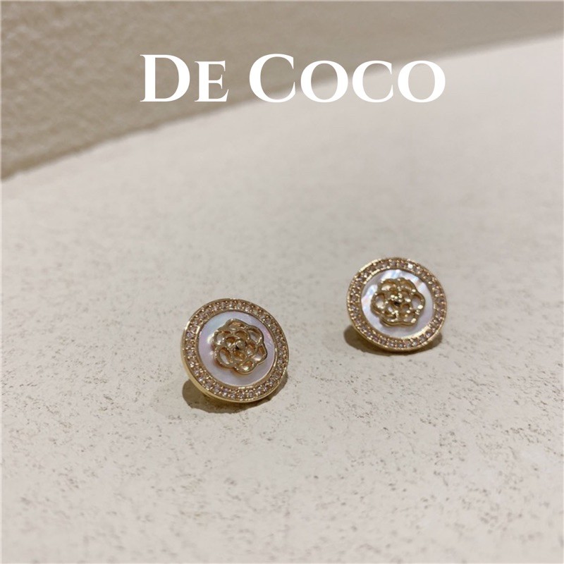 [Mã FAST10KT4 giảm 10K đơn bất kỳ] Bông tai hợp kim cao cấp Lavie En Rose decoco.accessories