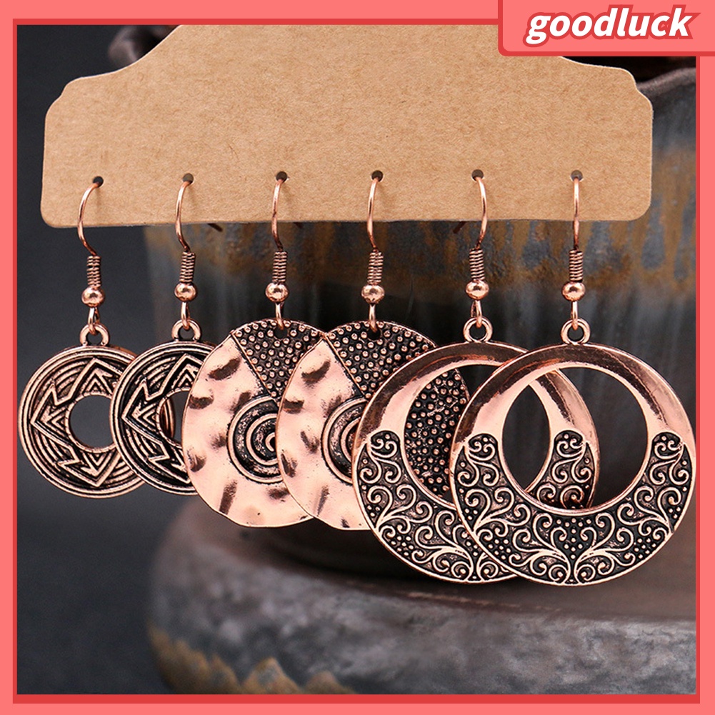 Bộ 3 đôi bông tai phong cách Boho dành cho nữ