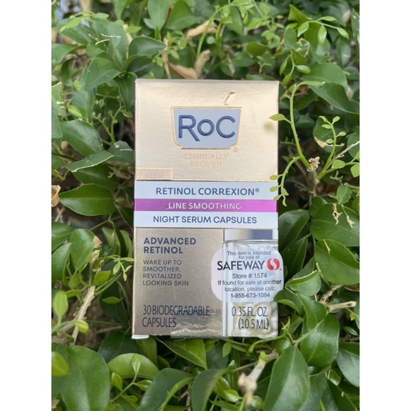 Tinh Chất Serum RoC Retinol Correxion Line Smoothing Night Serum Capsules 30 viên