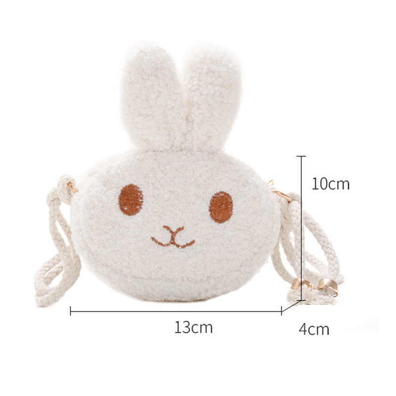 Túi Đeo Chéo Hình Thỏ Hoạt Hình Mini Dễ Thương Dành Cho Bé Gái