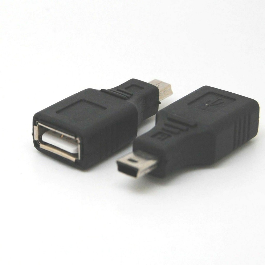 Đầu chuyển đổi cổng usb 2.0 type a sang đầu cắm 5 pin mini usb type b otg chuyên dụng