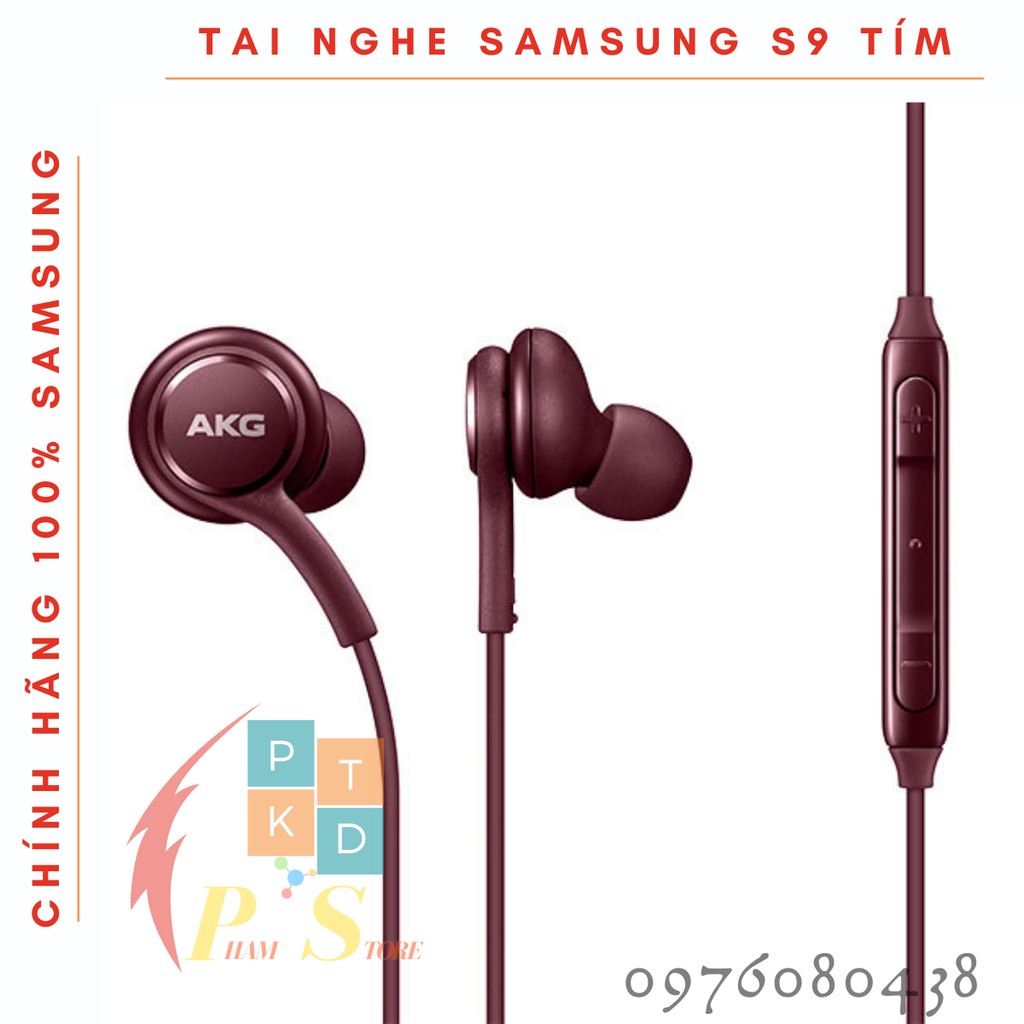 Tai Nghe Samsung AKG S9 Chính Hãng Màu Tím Cho Điện Thoại Samsung, Sony, Oppo, Xiaomi..