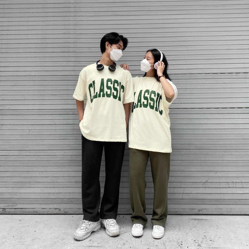 Áo thun tay lỡCó size unisex Classic