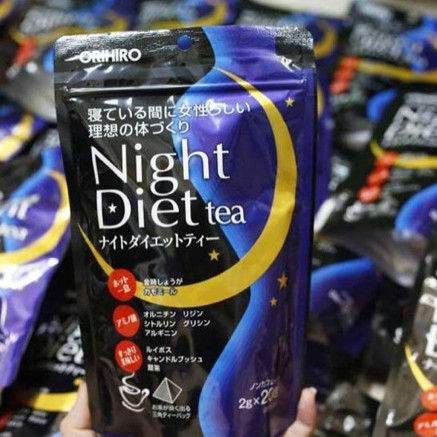 Trà giảm cân Night Diet Tea Orihiro – Hỗ trợ giảm cân nhanh an toàn cho người béo lâu năm, người thừa cân (24 gói)