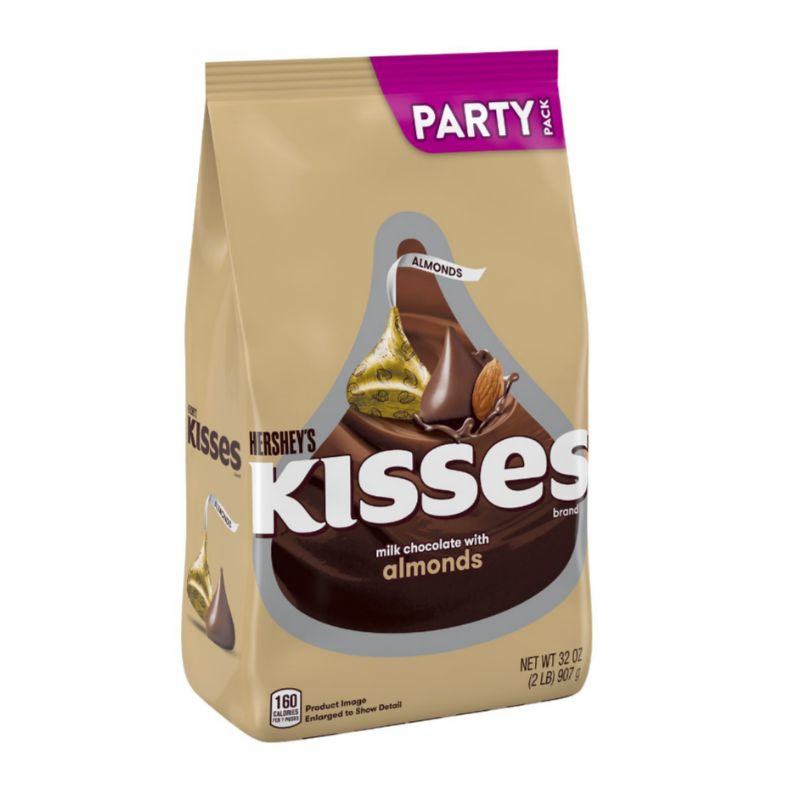Kẹo sôcôla sữa hạnh nhân Hershey's Kisses của Mỹ