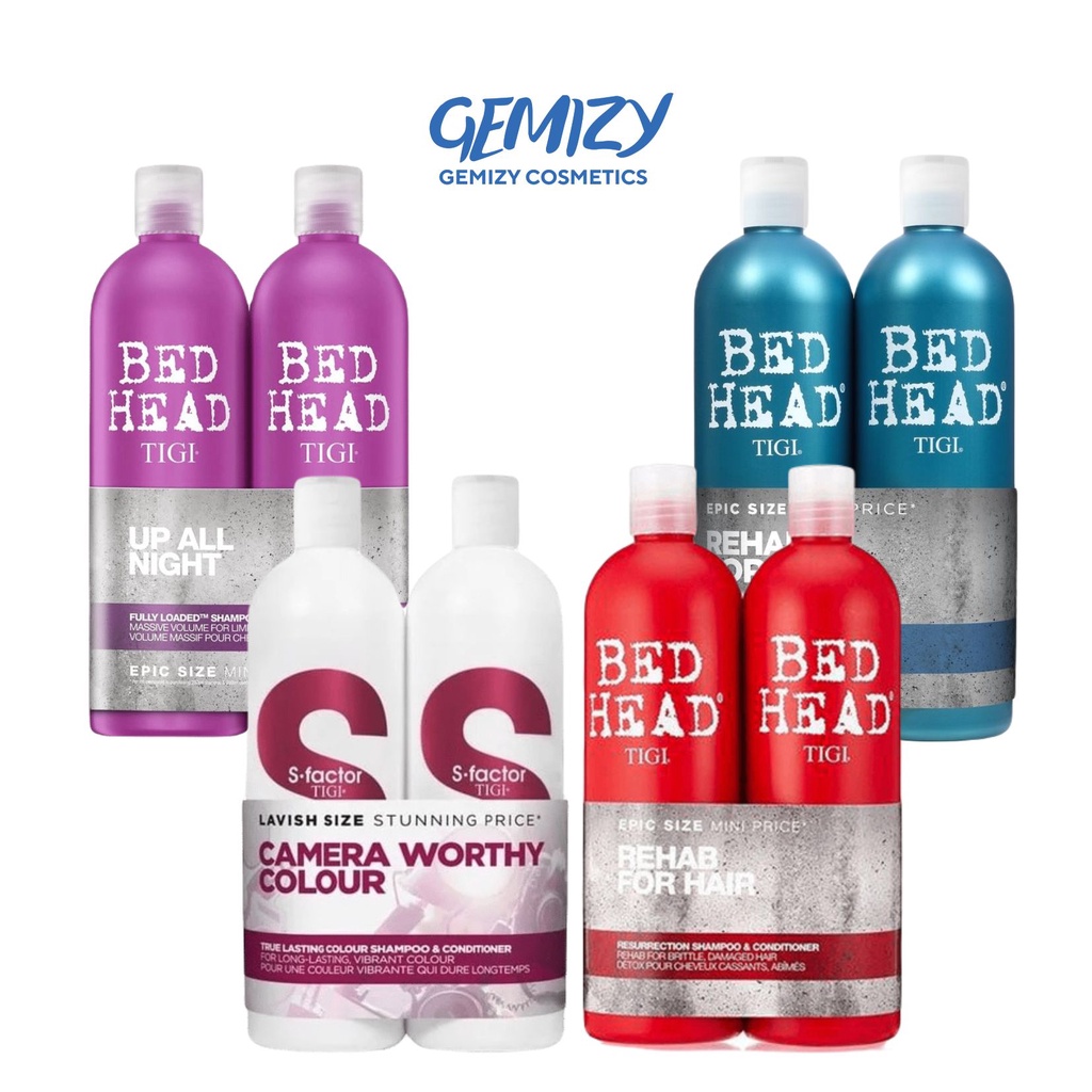 Cặp dầu gội xả tóc Tigi S Factor trắng, đỏ, tím, xanh 750ml giữ màu nhuộm - Gemizy Shop