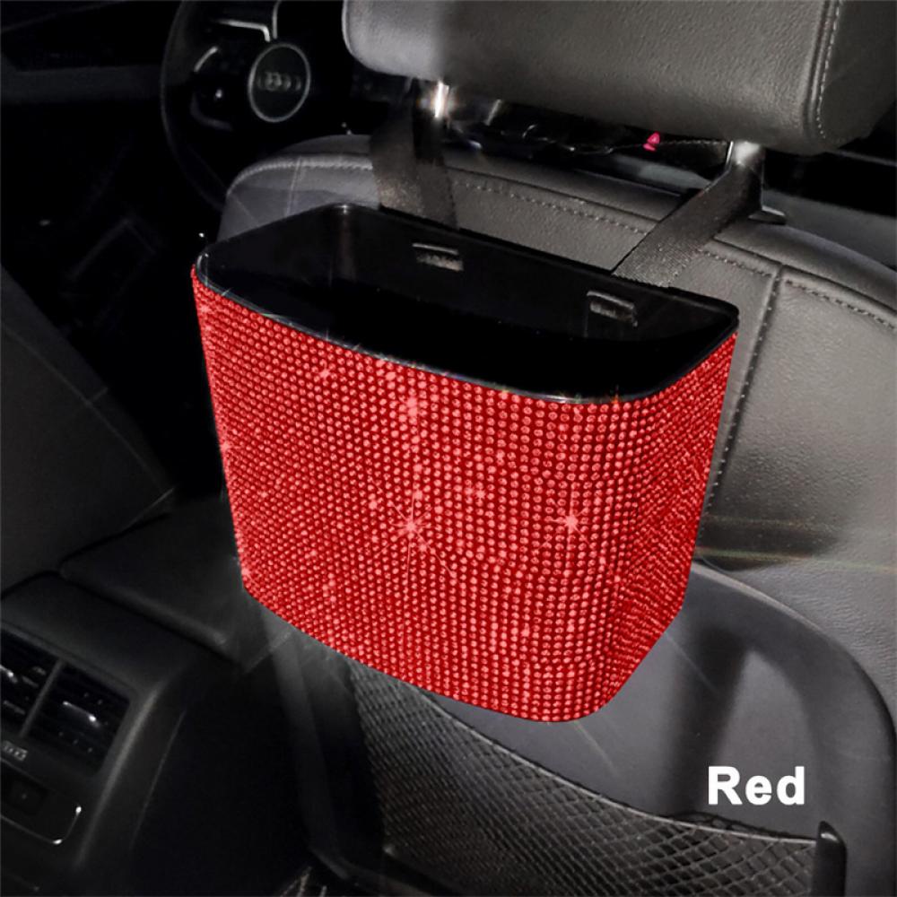 Thùng Rác Đính Đá Treo Lưng Xe Hơi Tiện Lợi