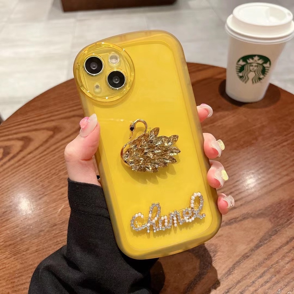 Ốp Điện Thoại Trong Suốt In Hình Thiên Nga Cho iphone X XS XR XS max 7Plus 8Plus 11pro max 12 12 12 pro 12 pro max
