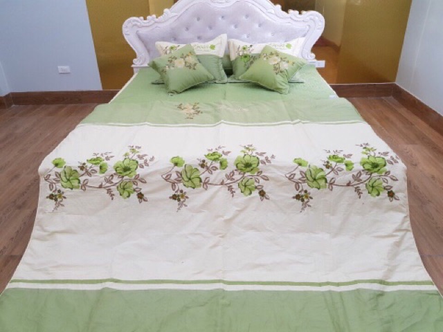Cotton trần bông 7 món thêu hoa, thương hiệu Erosa