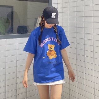 🧸 áo thun monstier teddy club - xanh sky blue
