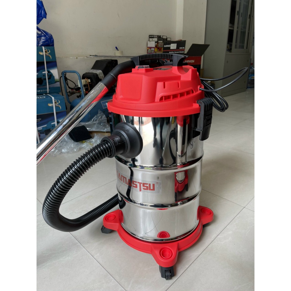 Máy hút bụi công nghiệp Kamastsu KHB 30L mô tơ dây đồng 100%
