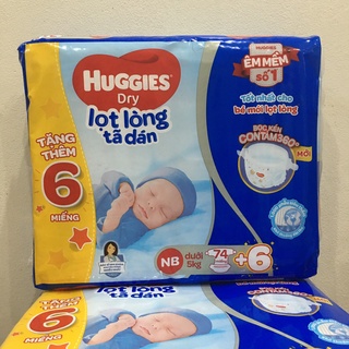 Tã dán sơ sinh Huggies NB74