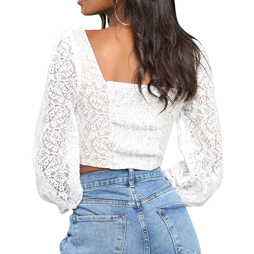 Áo Ren Nữ Dài Tay Hở Lưng Gợi Cảm