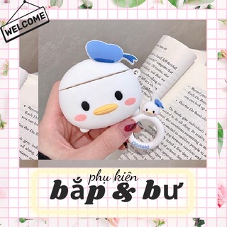 Vỏ bảo vệ bao đựng tai nghe Airpod 1/Airpod 2-Mã ốp vịt daisy/donal