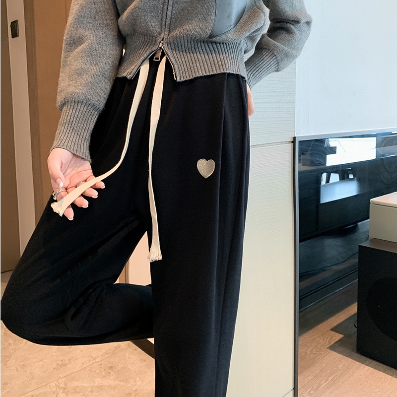 NRVP Quần Thể Thao Nữ Ống Rộng Phong Cách Thời Trang Đường Phố Hàn Quốc Mới