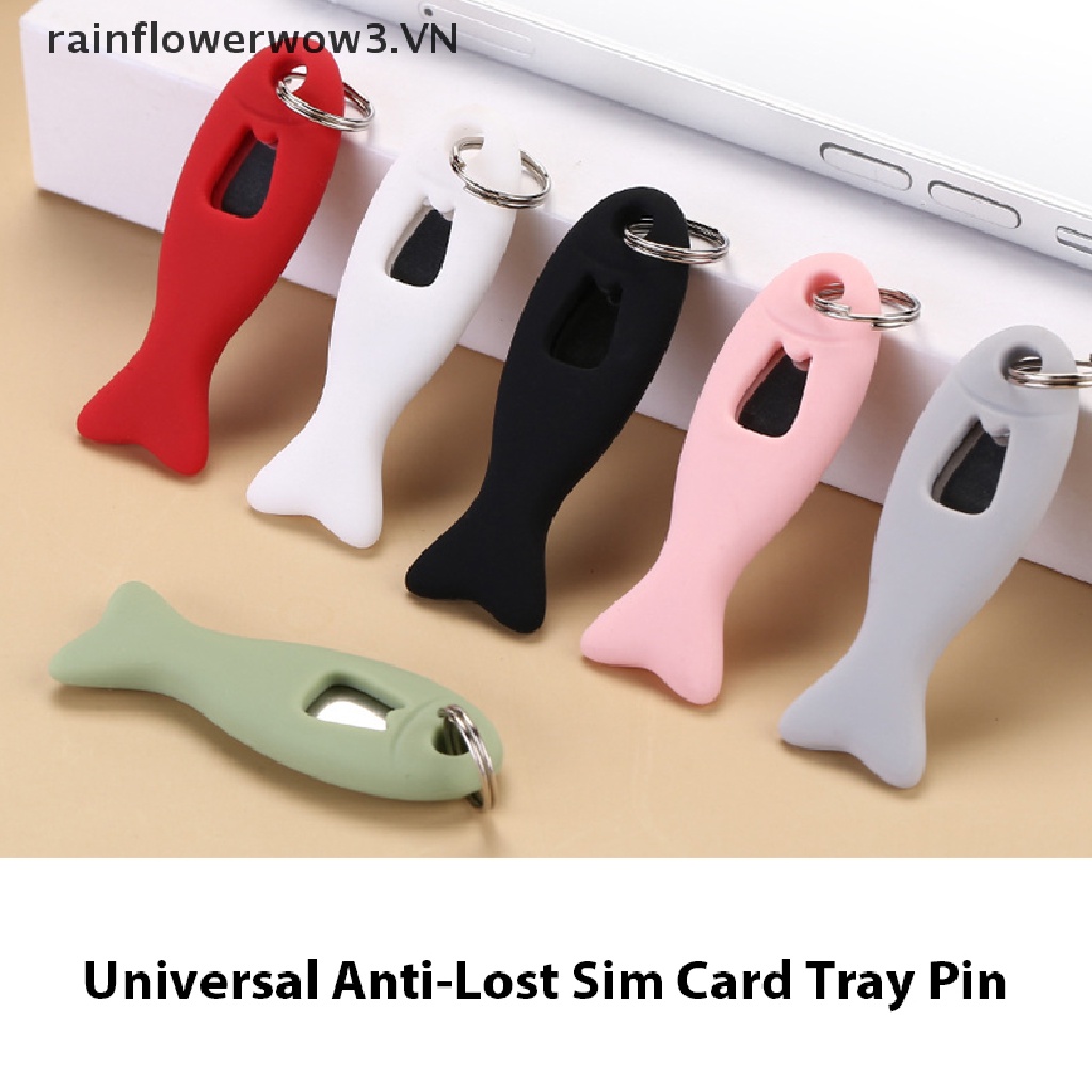 1 Khay Sim Điện Thoại Chống Thất Lạc Hình Cá Sáng Tạo Cho IPhone X XS XR Xiaomi Samsung