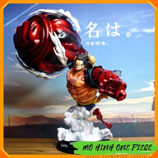[Mã MOHITOY giảm 10% tối đa 150k] Mô hình Luffy gear 4 [Bounce man] nhựa PVC cao cấp - cao 39 cm