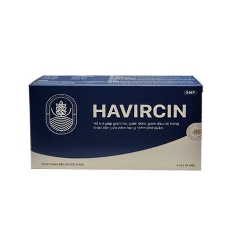 Havircin hỗ trợ giảm ho, đau rát họng, khản tiếng do viêm họng