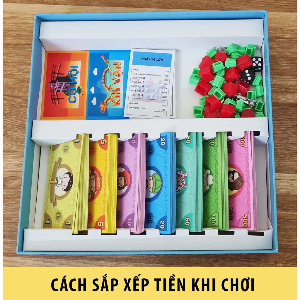 [COMBO 2 IN 1] Đồ chơi Cờ tỷ phú  bản Việt hóa 100% + Game thẻ bài nhập vai chiến thuật Coup [SIÊU RẺ]