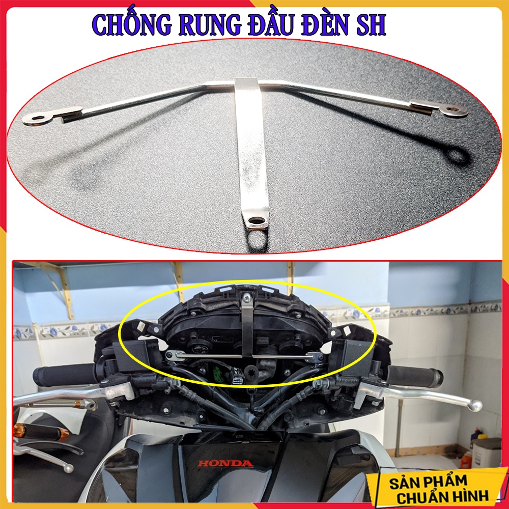 Pat Chống Rung INOX Đầu Đèn SH 2017 - 2019, 2020 - 2022 - PHỤ KIỆN