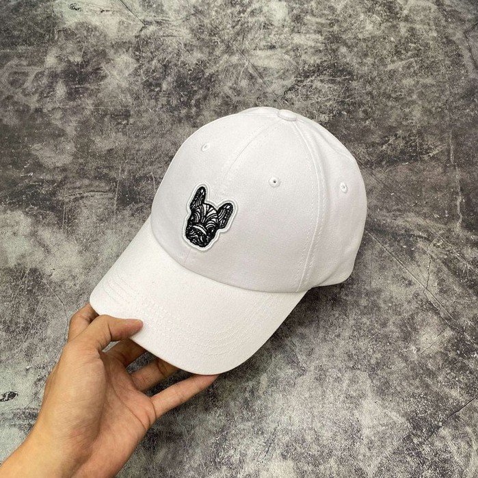 Mũ Lưỡi Trai LOGO BALL CAP WHITE H70