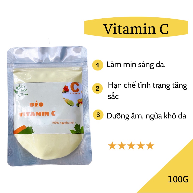 Mặt Nạ Dẻo Dạng Bột Vitamin C - chiết xuất từ Cam vàng - Dưỡng trắng sáng da, chống lão hóa