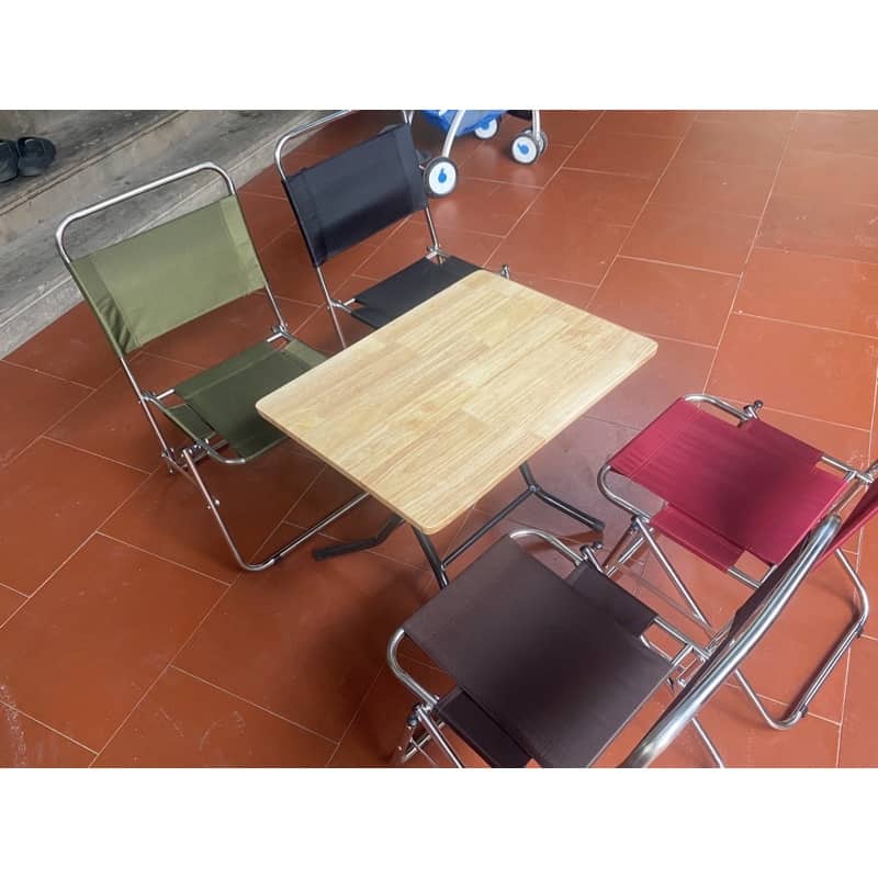 𝐌IỄN PHÍ SHIP Ghế Vải Dù Khung Inox Gấp Gọn Ghế Trà Chanh, Cafe, Câu Cá