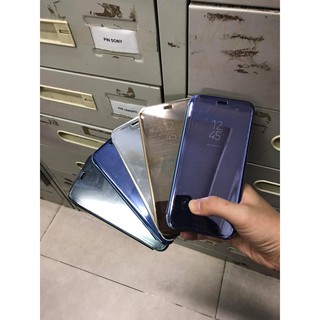 ""Giảm giá mạnh""Bao Da Samsung Galaxy A6 2018 Dạng Gương Bóng Cao Cấp