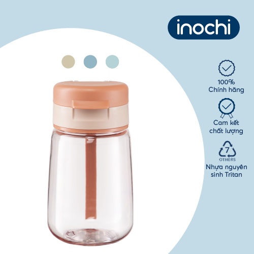 Bình nước Inochi-Goki Hero 350ml màu Cam sữa/ Xanh ngọc/Xanh đậm